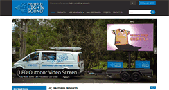 Desktop Screenshot of penrithlightandsound.com.au